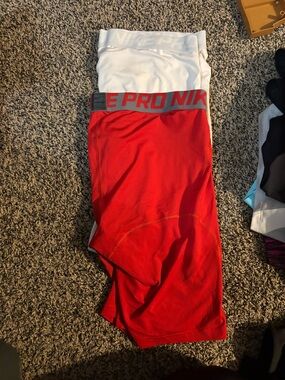 Nike Red Pro Compression shorts
